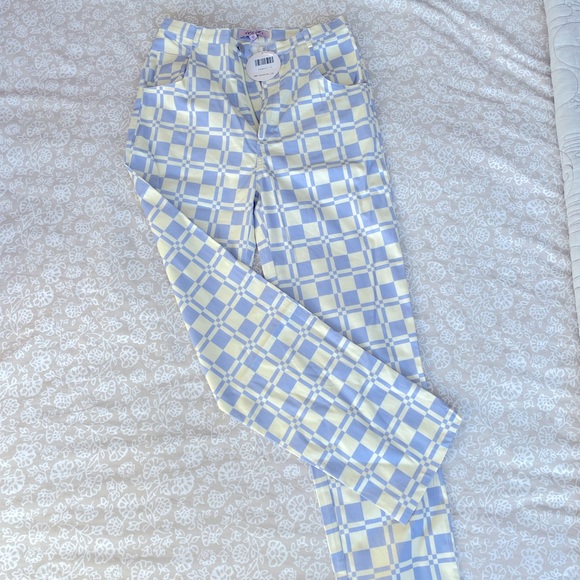 BRIT HARVEY X VG California Sunrise Check Pants // Lilac - Picture 8 of 10